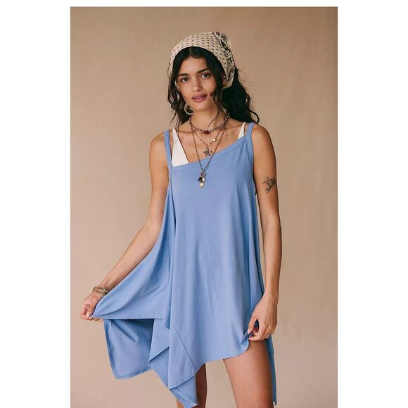 Free People Free-est Alexandra Tunic Top Asymmetrical Sleeveless Cotton S 280516 - Picture 1 of 8